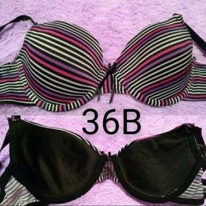 ✔️Colorful Stripes 36B Bra